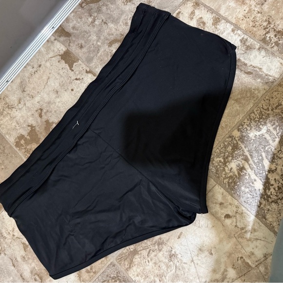 Women’s Joe Fresh NWT Black Swim Boy Short Bottoms Trunks Tie Waist Size XL - Picture 8 of 15